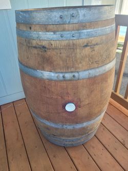 Full size wine barrel