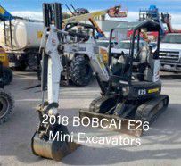 2018 BOBCAT E26

Mini Excavators

