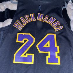Kobe Bryant Black Mamba Authentic Jersey #24 NBA Los Angeles Lakers Adidas (XL)
