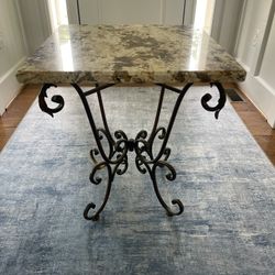 Solid Marble End Table
