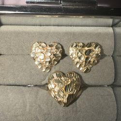 Gold Nugget Heart