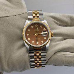 Rolex Datejust Chocolate Diamond 16233