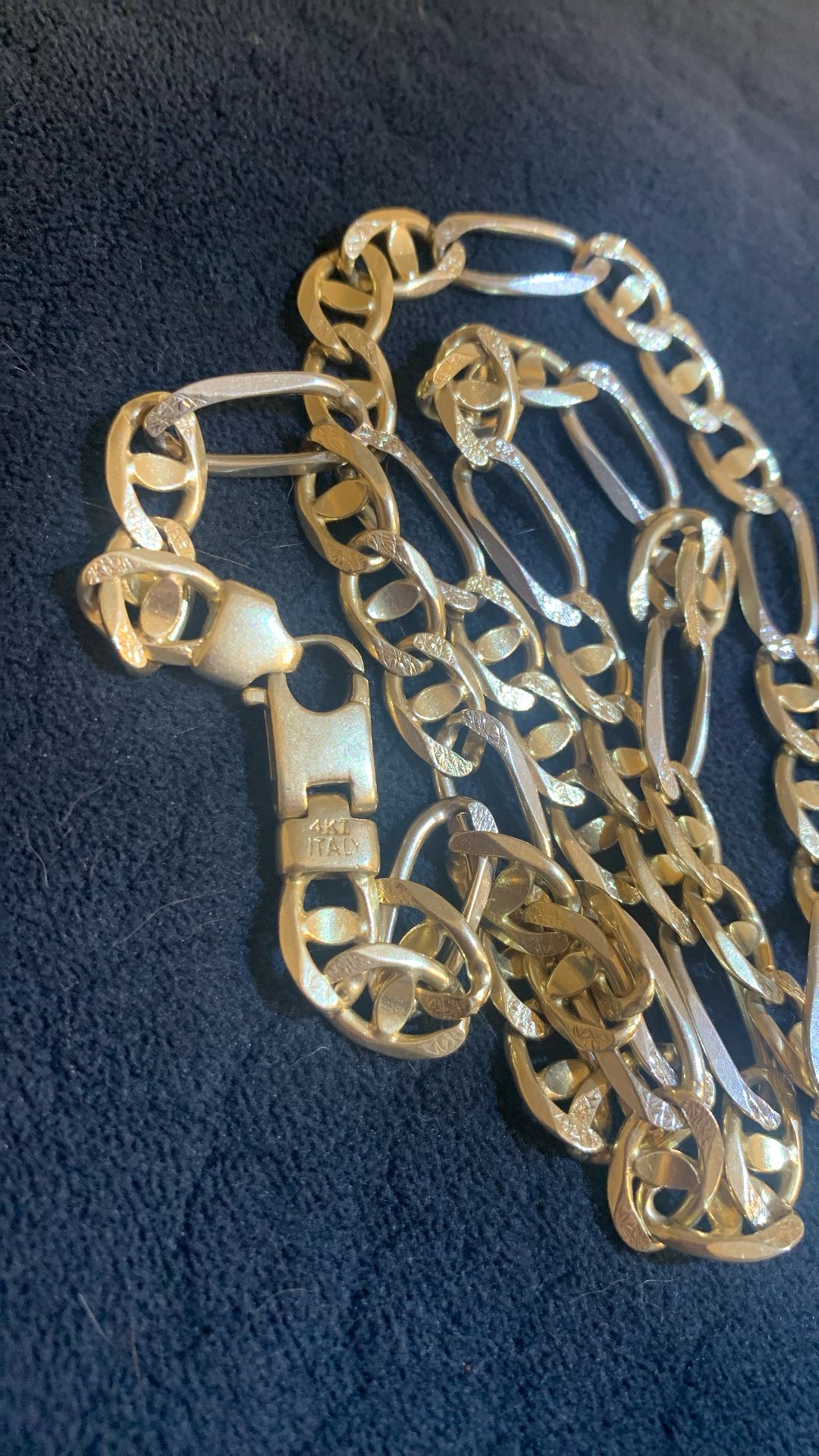 Gold 14k Figaro Italy Chain