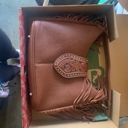 Never Used Trinity Ranch Purse In Box