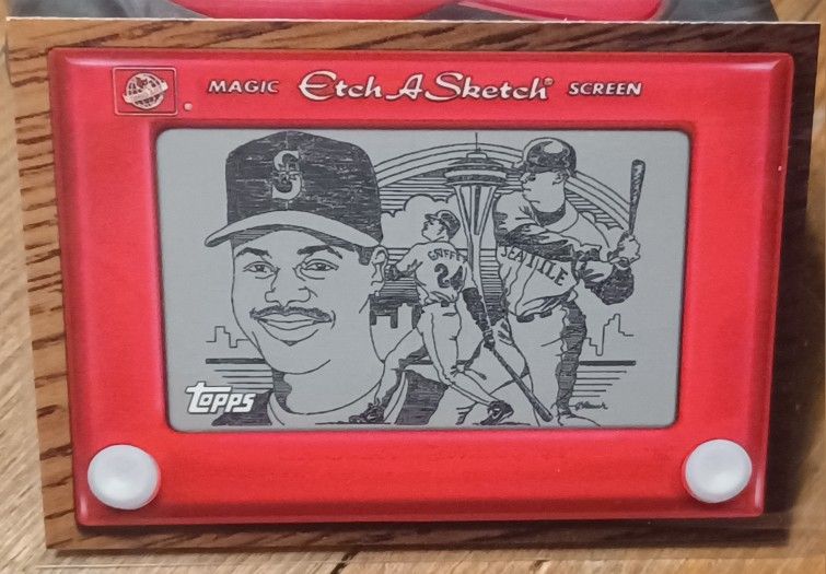 Ken Griffey Jr Seattle Mariners Etch A Sketch Insert 1998