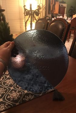 13” round cake plate