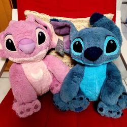 Disney Plush Toys: Stitch And Angel $60