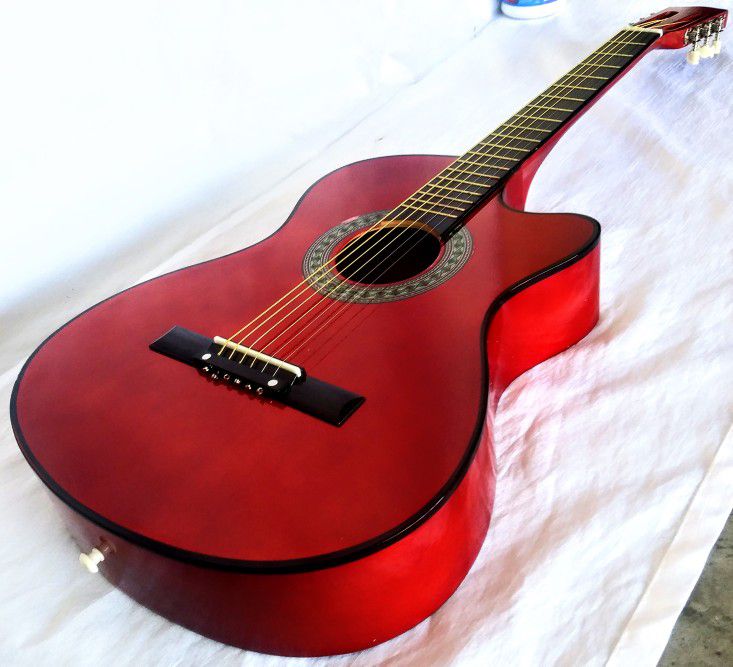 NEW IN BOX! Beautiful Acoustic / Classical Guitar with Soft Case / Gig Bag, Strap, and More!