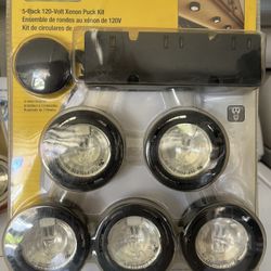 Utilitech 5 Pack Puck Kit Black