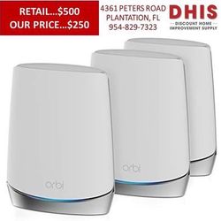 Orbi AX4200 750 Series Tri-Band WiFi 6 Mesh System, 4.2Gbps, Router + 2 Satellites