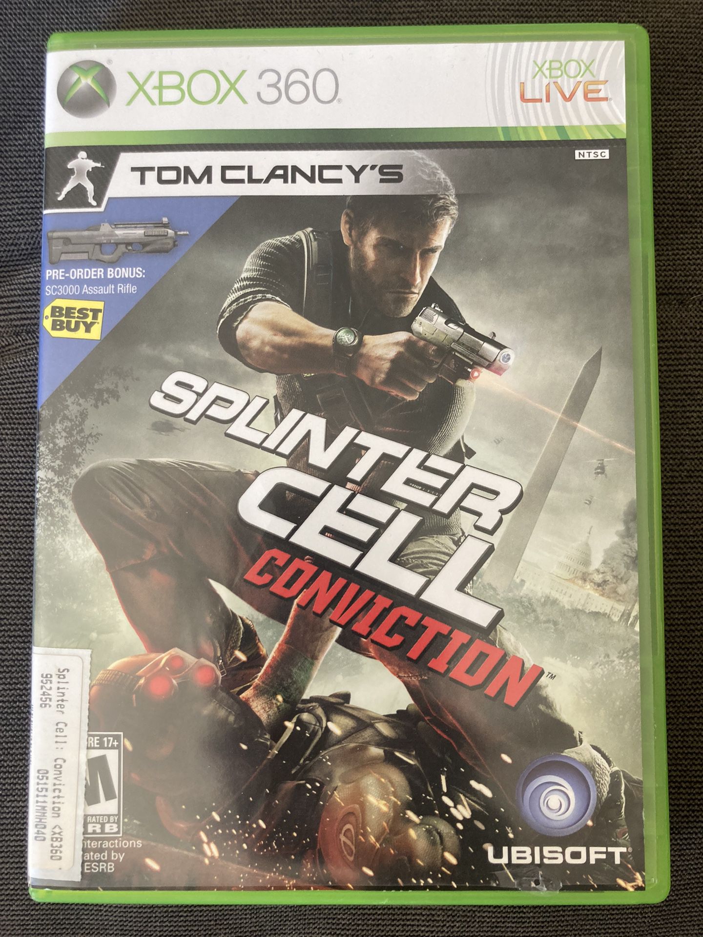 Xbox 360 Game – Tom Clancy‘S Splinter Cell Conviction