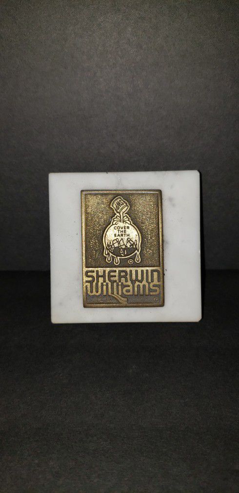 Sherwin Williams Marble Paper Weight Advertising 