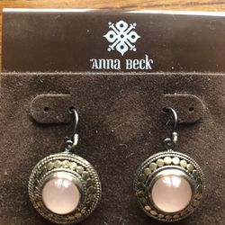 Sterling Silver Pierced Earrings By Anna Beck