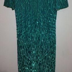 Lawrence kazar size XL women's dress sequin