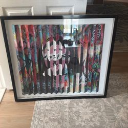 Mona Lisa Art Canvas Framed Frame Modern Picture 