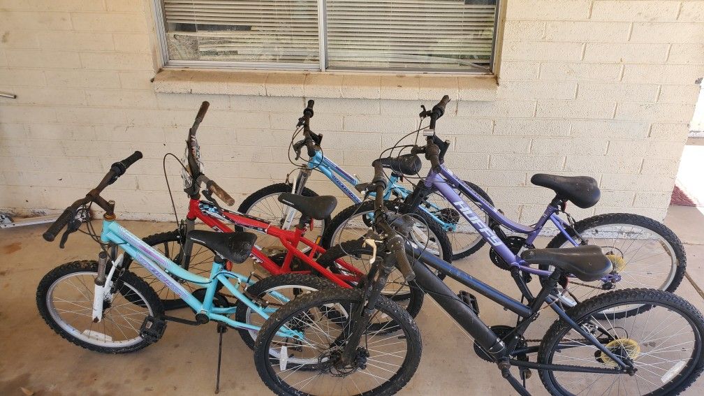 5 Bicycles, Need To Be Fixed