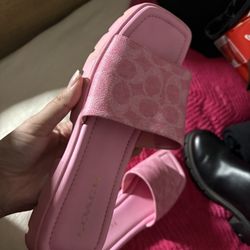 Pink Coach Sandals 