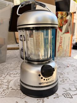 Emerson 20-LED Utility Lantern — Indoor/Outdoor, Dimmable, Battery Powered, Brand New in Box