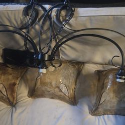 Pool Table Murano Glass Lamp