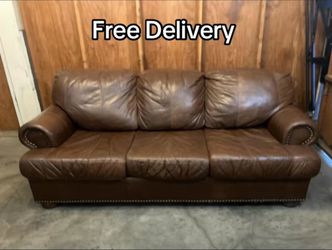 Leather Couch - Free Delivery