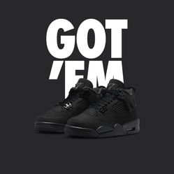 Jordan 4 “Black Cat” 2025 — Men’s Size 10.5