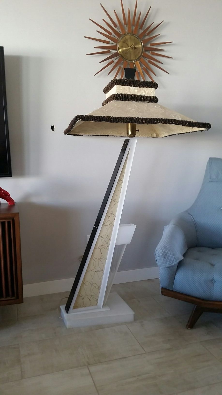 Moss leaning Lena 1950s lamp mid century
