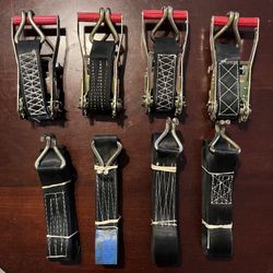 (4) Heavy Duty 2" x 32ft Ratchet Straps w/ Double J-Hooks – $30 (Used Once)