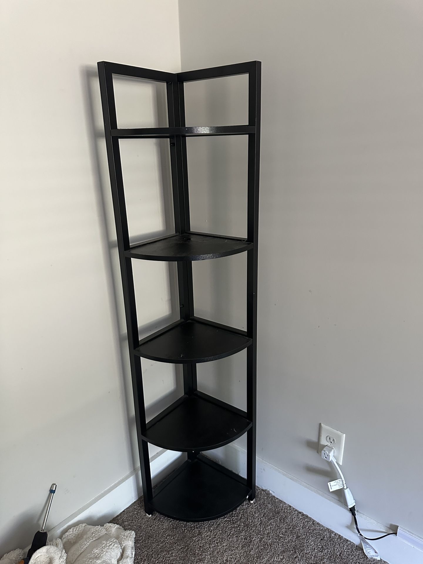 **Black-Brown Perfume Rack – $12 (Used, Good Condition)**