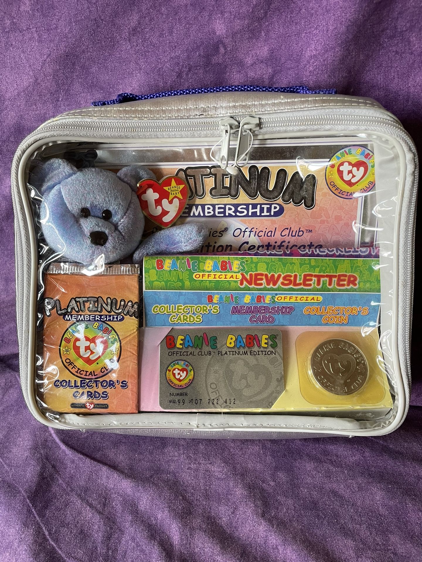 TY Rare 1999 Beanie Baby Platinum Edition. Original.