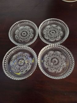 Crystal coaster set of 4