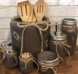 Mason jar kitchen set