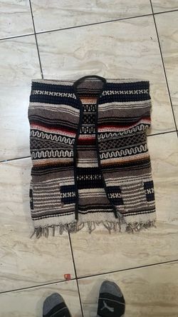 Mexican blanket vest, serape vest