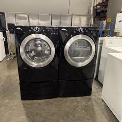 WHIRLPOOL XL CAPACITY WASHER DRYER ELECTRIC SET FREE DELIVERY INSTALLATION 