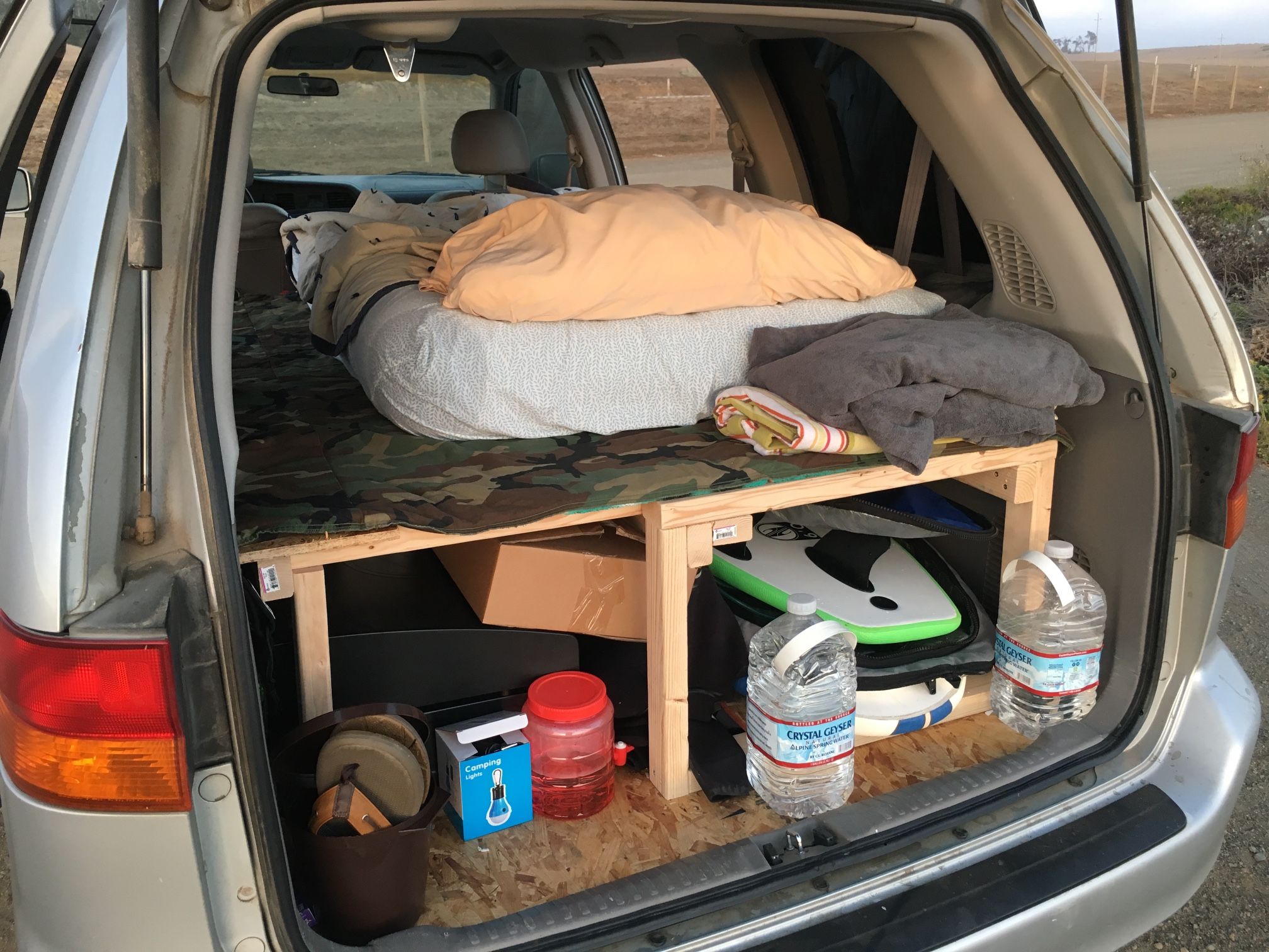 Camper Van Bed And Storage Frame