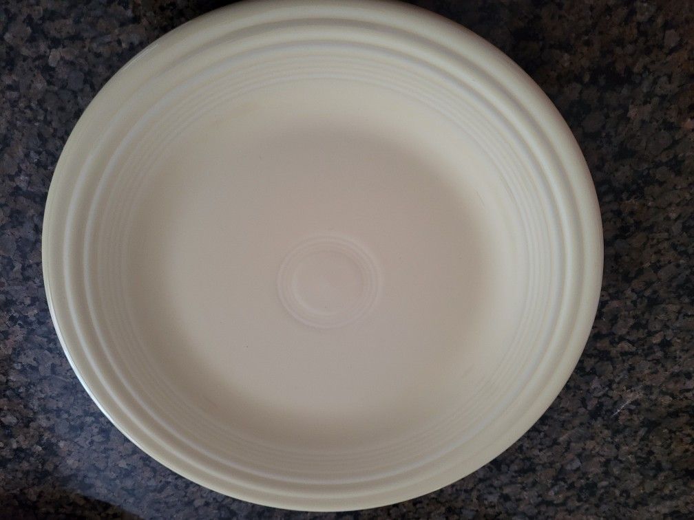 Yellow Fiestaware Dinner Plate
