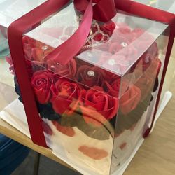 Heart Rose Light Up Boquet 