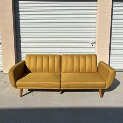 *Free Delivery* Mid Century Modern Futon Couch Sofa Sleeper Bed