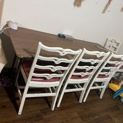 Table And 4 Chairs