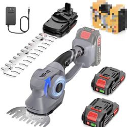 Brand New 2-in-1 Hedge Trimmer with 2 Batteries