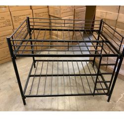 Full Bed, Full Bunkbed, Full Bunk Bed, Black Sturdy