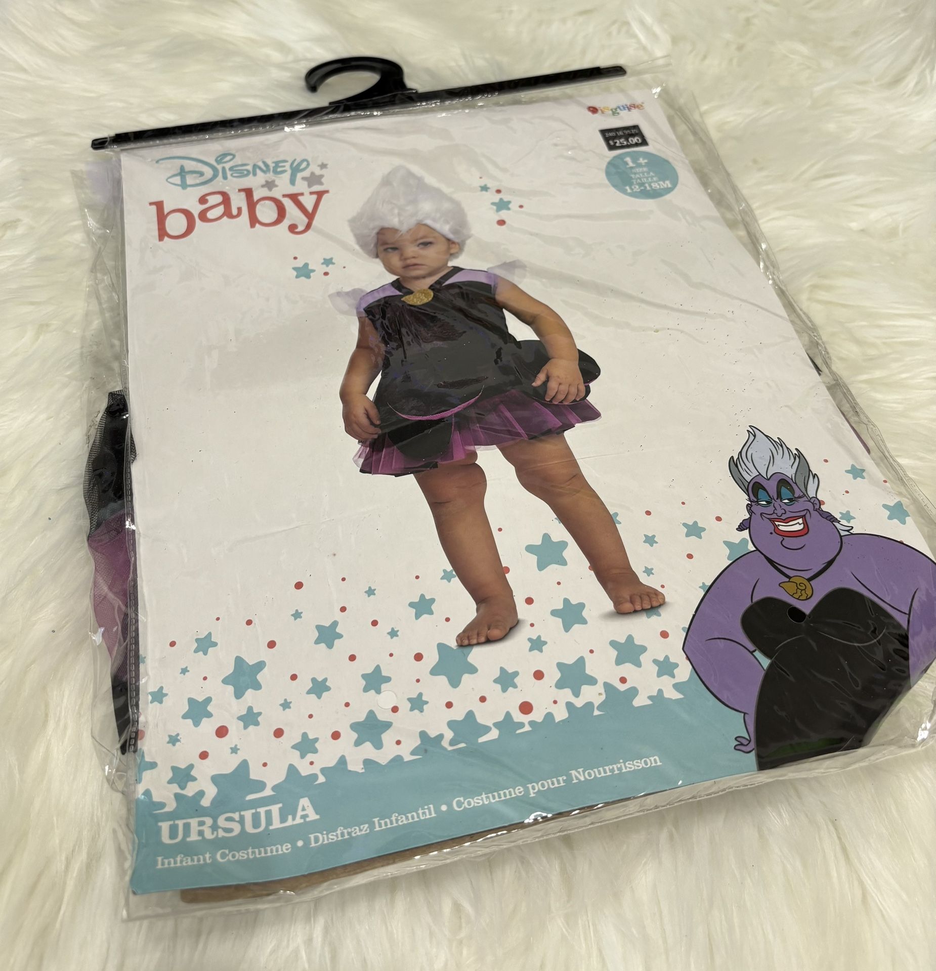 New! Disney Villains Ursula Baby Costume *12-18 Months