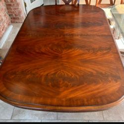Dining Table with Protective Custom Glass Top
