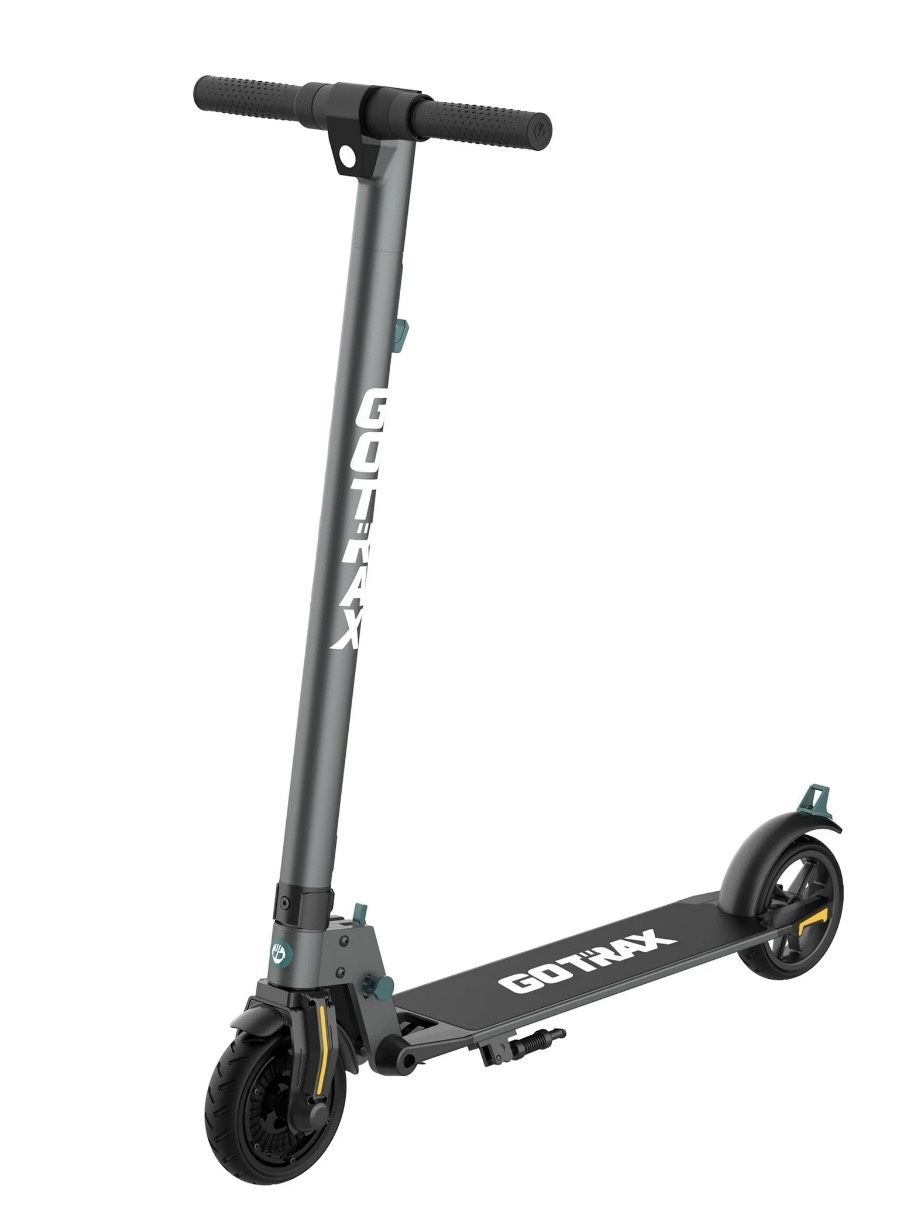 GOTRAX G2Plus Foldable Electric Scooter for Adult Teens Age of 8+ with 6Tires, 200W 12mph, Gray