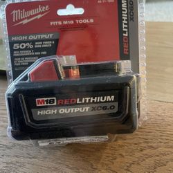 Milwaukee M18 REDLITHIUM HIGH OUTPUT XC6.0 Battery Pack 48-11-1865 NEW NEW NEW