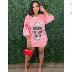 Drunk Birthday Sequin Dress