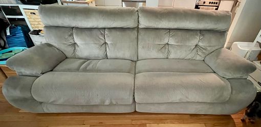 Recliner Sofa Ashley Furniture Gray Dark Beige