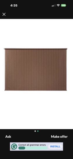 Coolaroo Brown Cordless Light Filtering Fade Resistant Polypropylene Exterior Roller Shade 96 in. W x 72 in. L. ( One for $ 35. ) Or ( Two for $ 60. )