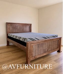 Queen Bed and 12” Memory Foam Mattress