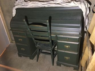 Custom made oak desk