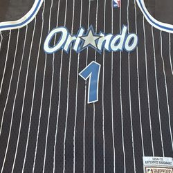 Black Orlando Magic pinstripe jersey, Size XL